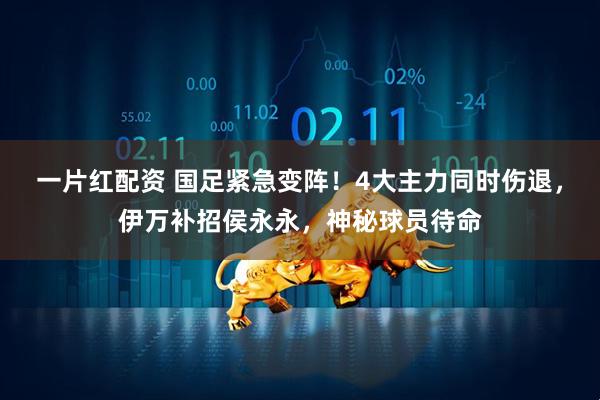 一片红配资 国足紧急变阵！4大主力同时伤退，伊万补招侯永永，神秘球员待命